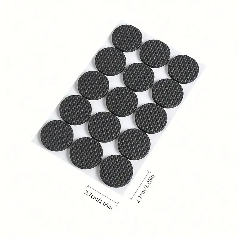 30-Pcs Black Felt Furniture Pads: Easy Stick, Customizable, Floor & Chair Protection, Noise-Reducing & Durable