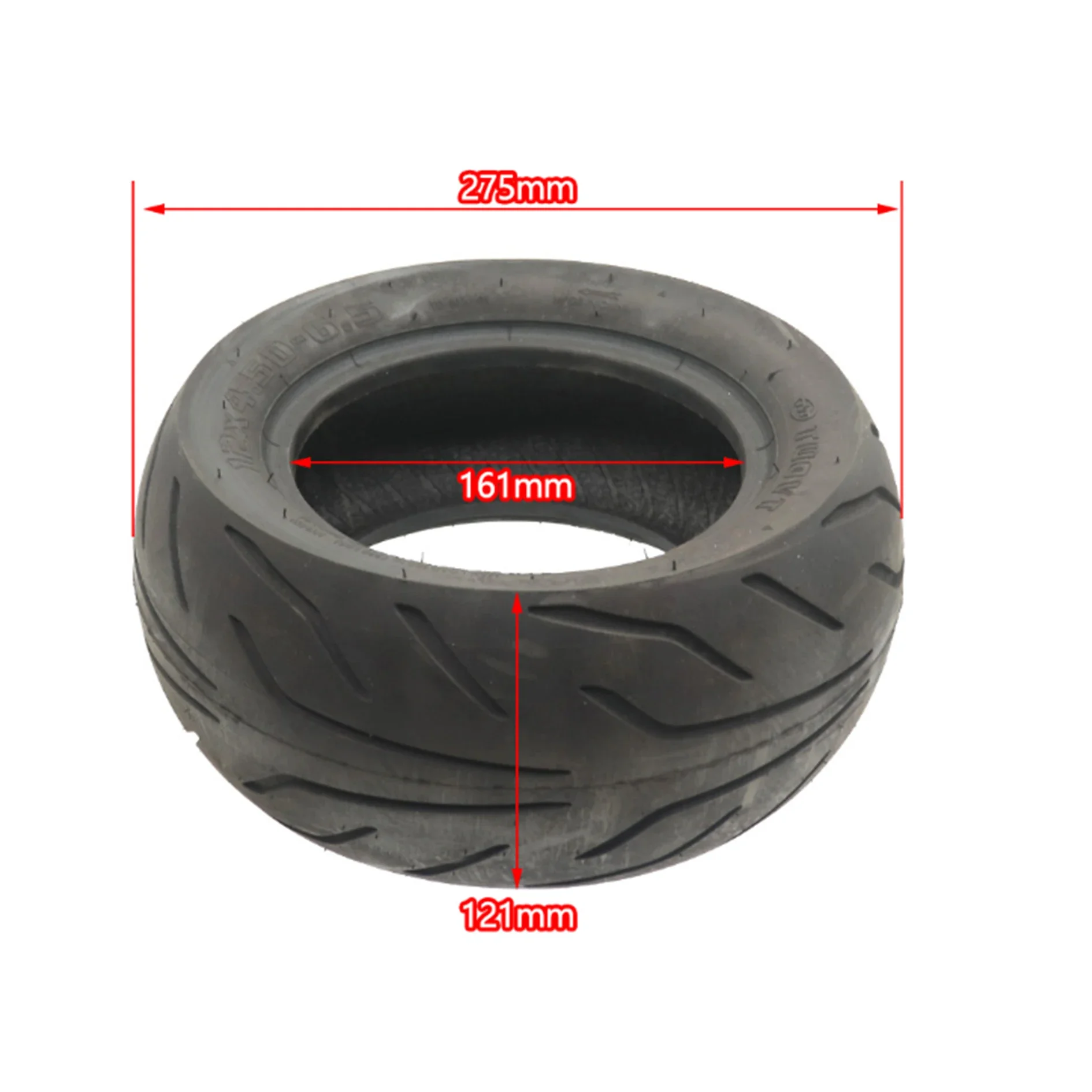 12 Inch12x4.50-6.5 Tubeless Tire Wear-Resistant Fat Tyre for Electric Scooter  Front Rear Wheel Vacuum High Quality Parts