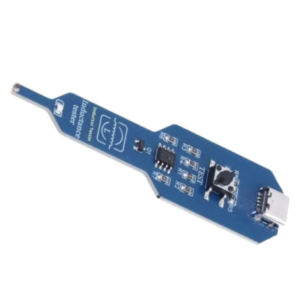 Electronic Board Inductance Testing Tool for Phones Compact Design with Green Light Showing Proper Inductor Function