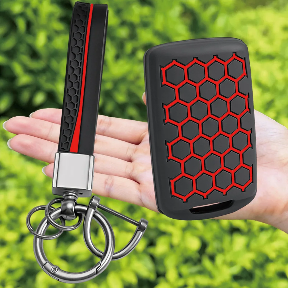 For Mazda 3 CX-30 CX-5 6 CX-9 CX-50 CX-90 CX-70 MX-5 Silicone Smart Key Shell With Wrist Strap And Key Ring