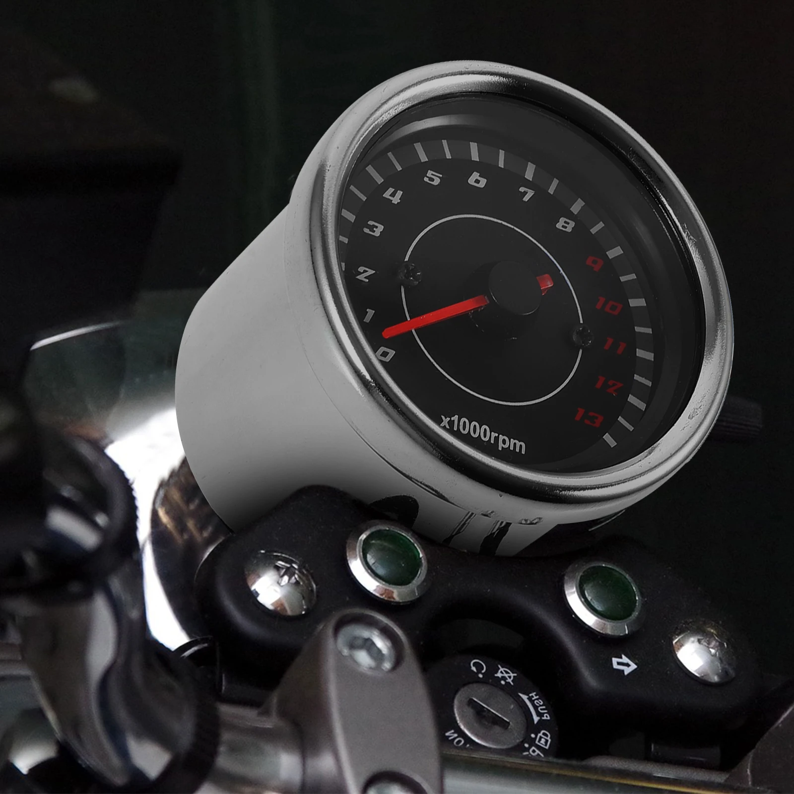 

Motorcycle Instrument Alloy Tachometer Motorbike Gauge Speedometer Universal Retro Gauge Modified Accessory For Bike