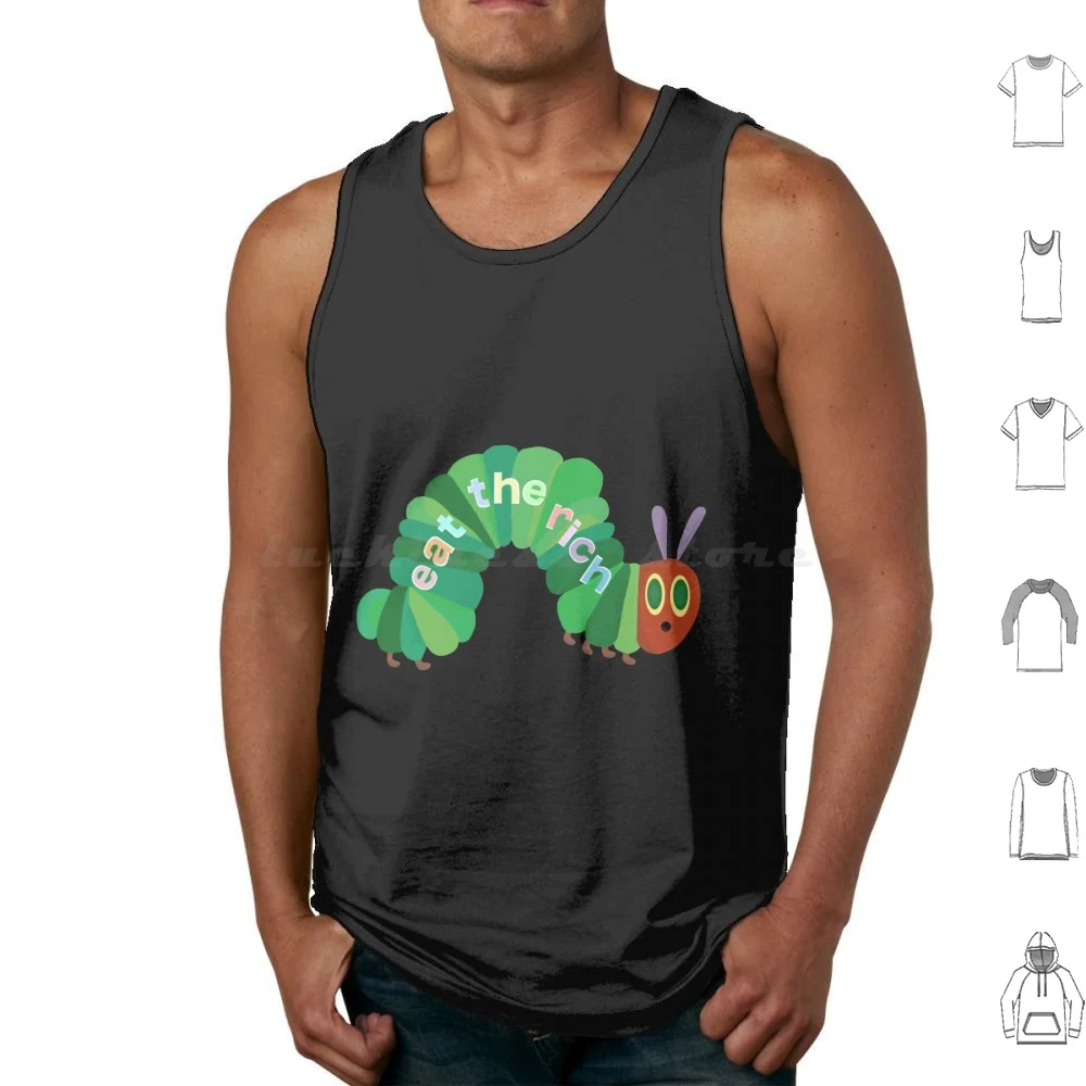 Eat The Rich Hungry Tank Tops Vest Sleeveless Eat The Rich Socialism Feminist Pastel Aesthetic Very Hungry Anti Capitalism Bug