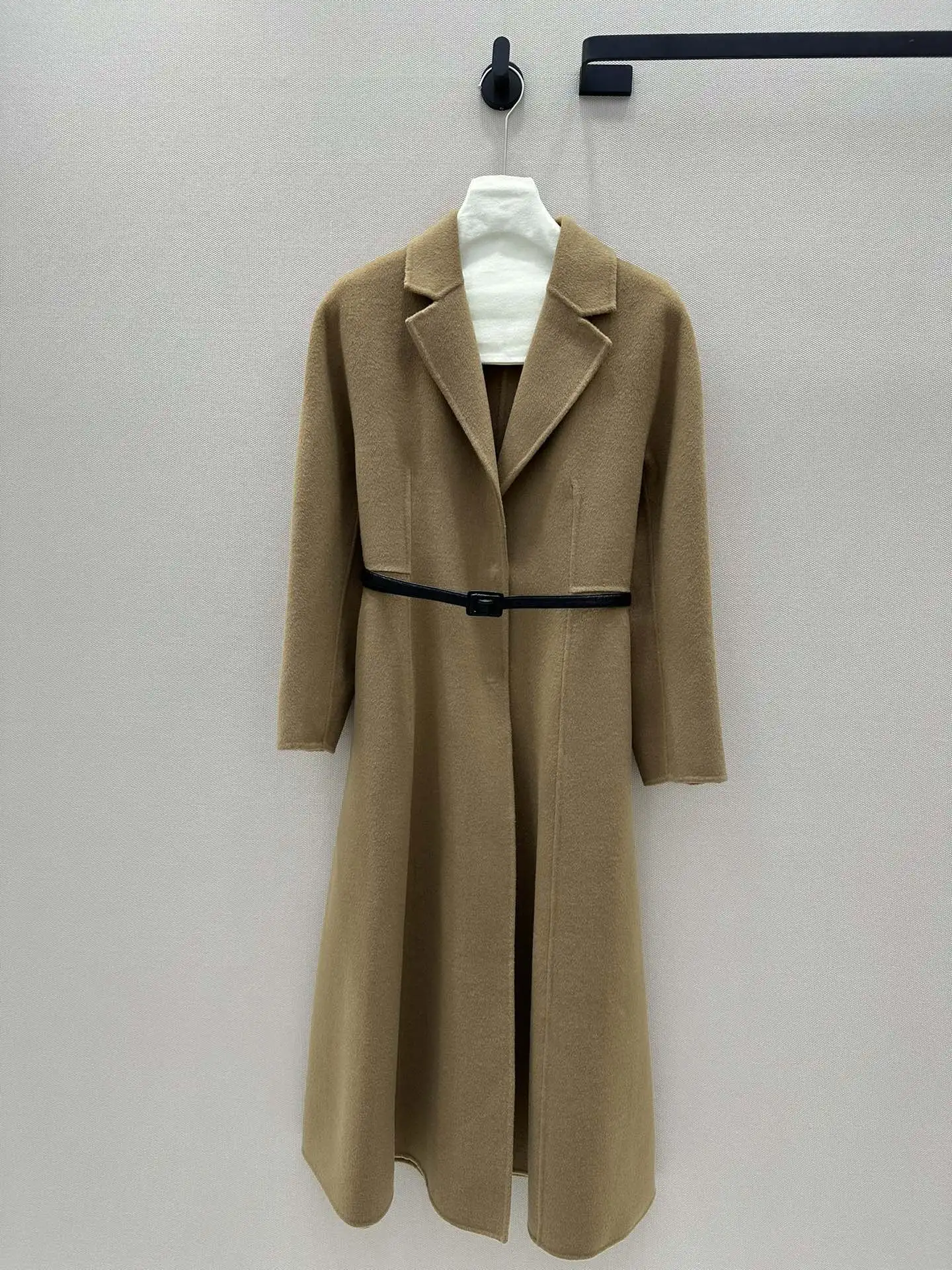 2024 Autumn New High Quality Women's Clothing Elegant lapel and raglan design double-sided nylon cashmere coat 0907