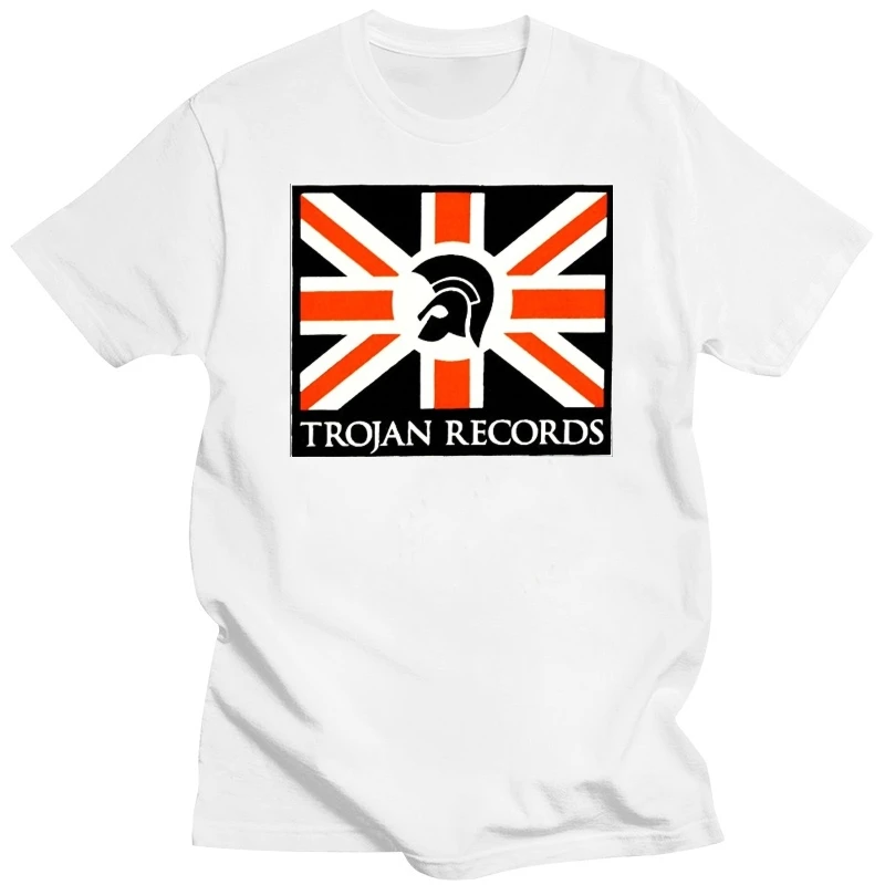 Men's O-neck Printed Tee Shirt Moowell Union Jack Flag Trojan Records Men's T-shirts