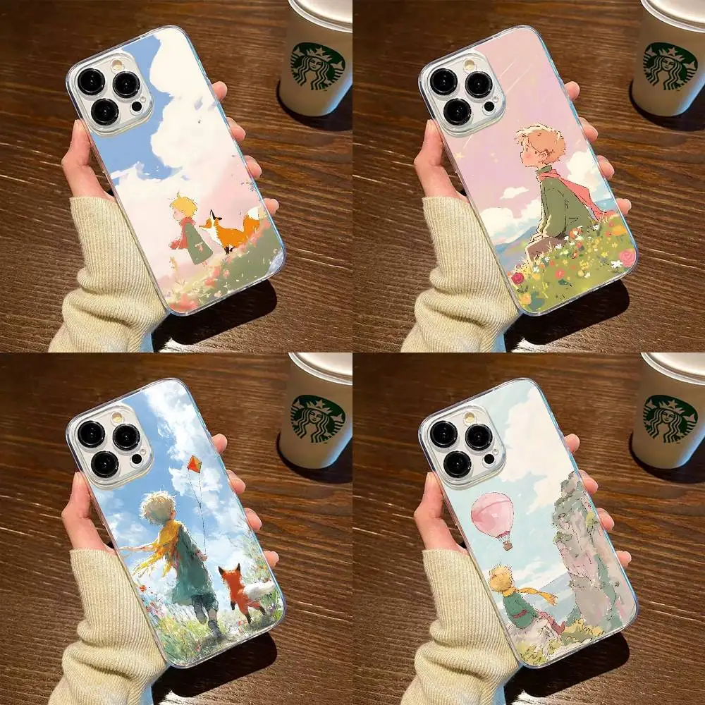 

Princeling Phone Case For iPhone17,16,15,14,13,12,11 Plus,Pro Max Soft Transparent Cover