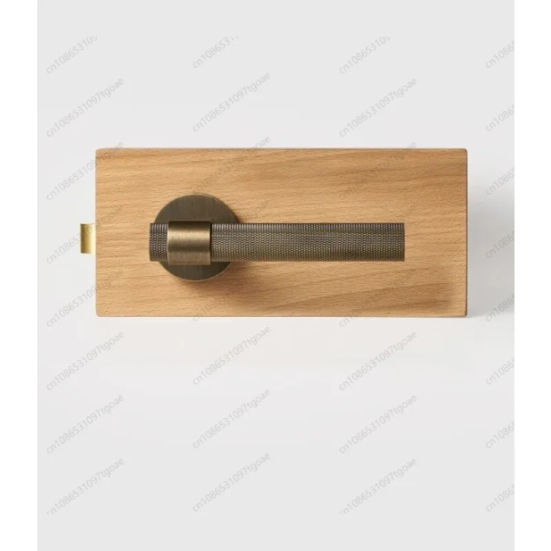Simple modern split silent door lock knurled handle door handle silent lock body bedroom door universal lock