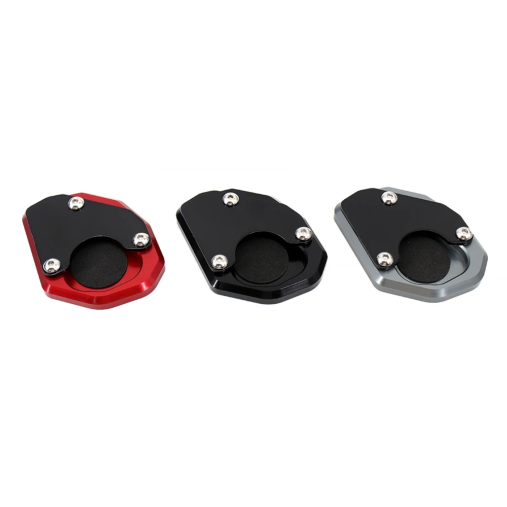 New Motorcycle Black Titanium Red CNC Kickstand Side Foot Extension Pad Support Plate Enlarge  For Trident 660 Trident660 2021