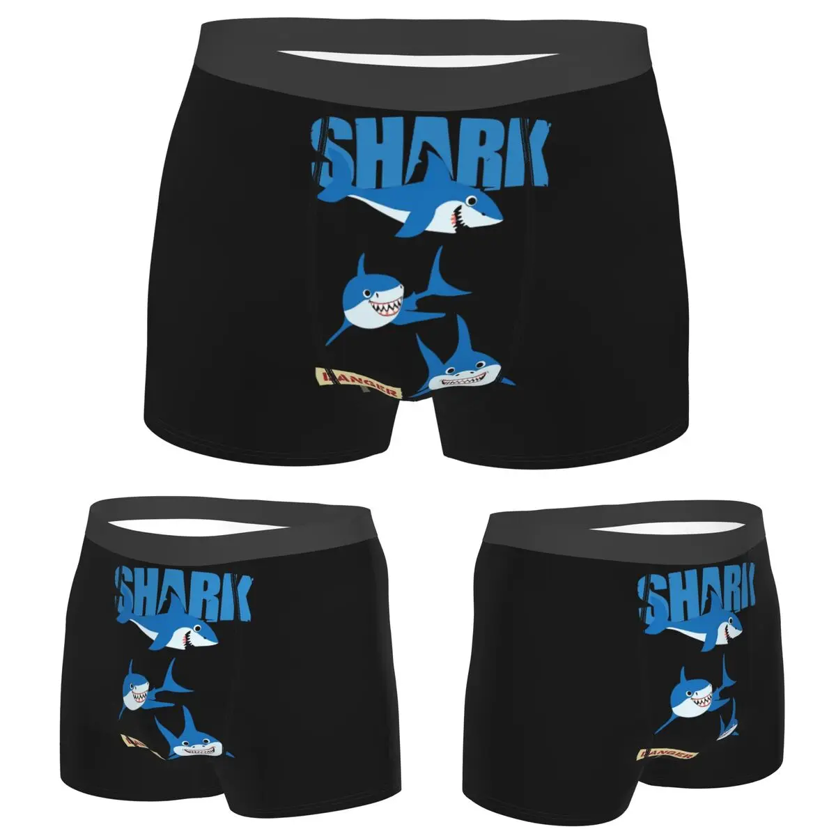 

Boxer Underpants Shorts Funny Shark Danger - Crazy Sark Lady Panties Men's Ventilate Underwear for Homme Man Boyfriend Gifts