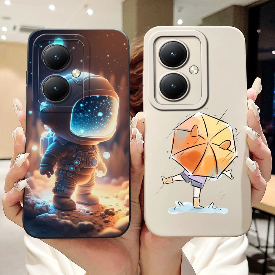 For Vivo Y27 4G Case V2249 Luxury Candy Painted Cover Soft Silicone Case For Vivo Y27s Y 27 s V2322 VivoY27 5G Back Cover Bumper