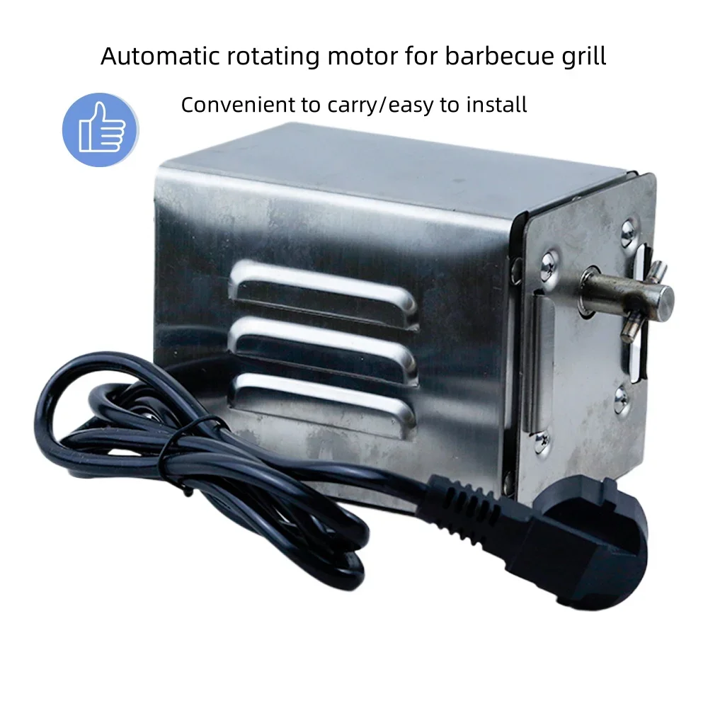 BBQ-128M barbecue grill automatic rotating motor 30~50KG 80~100KG 140~160KG outdoor stainless steel electric barbecue tool
