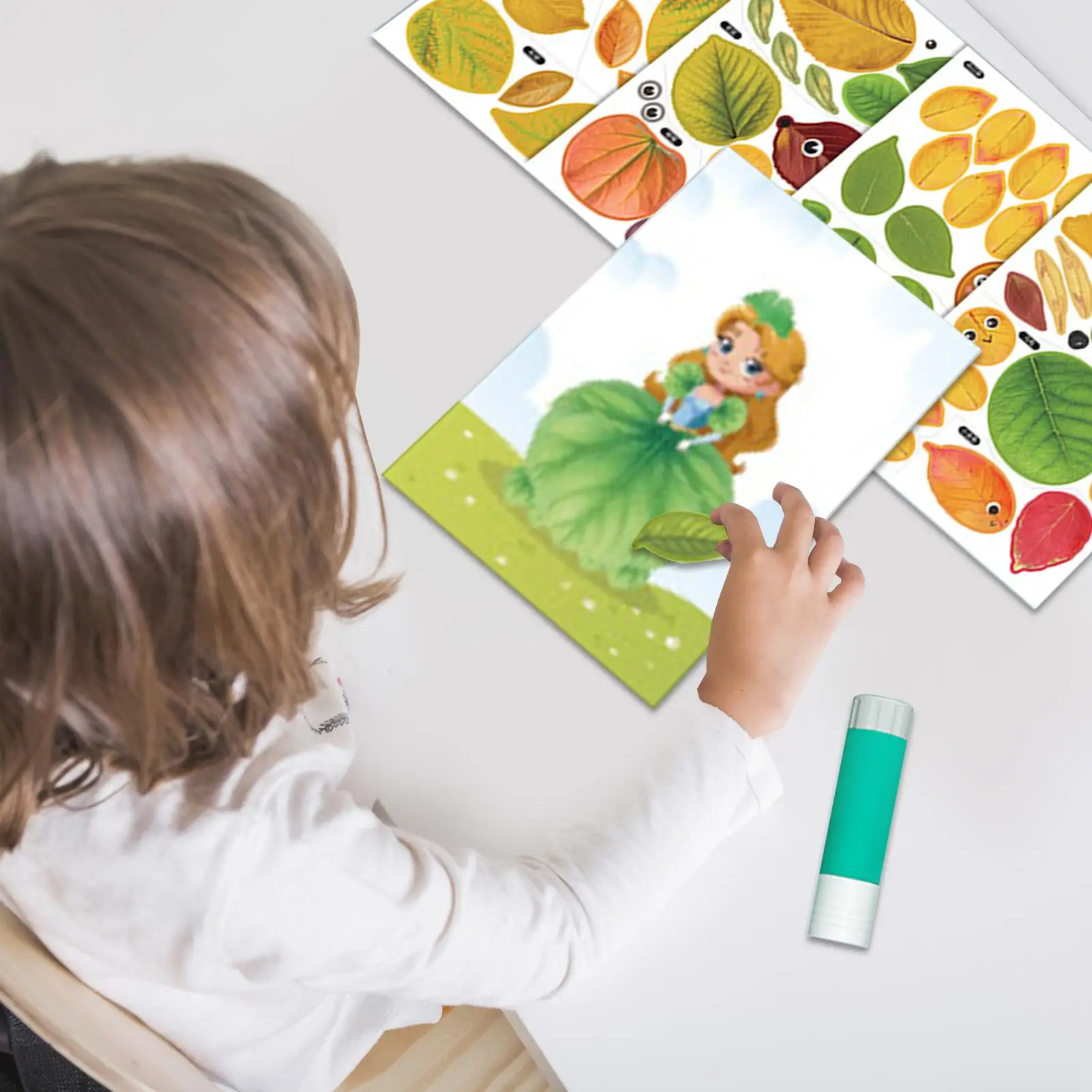 Kids Fall Craft Kit Handmade Nature Leaf Craft Kit for Children Autumn Handmade Crafting Project Set for Toddler Teens Girls