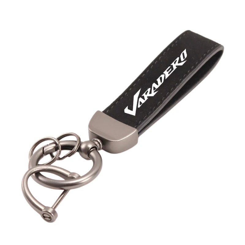 Suitable for Honda Varadero XL1000 1000 XL125 XL1000V XL125 XL125V Luxury Leather Suede Motorcycle Keychain Horseshoe Buckle