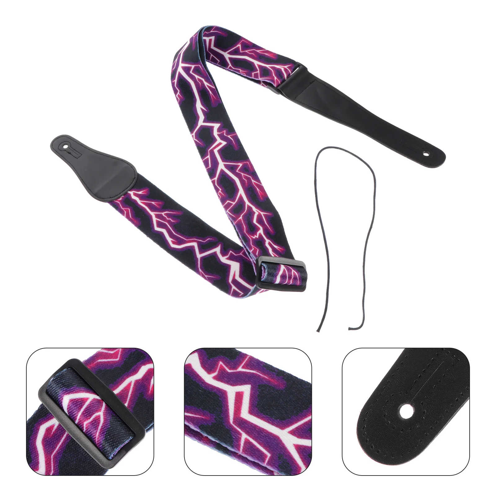 

Guitar Strap Sling Replacement Belt Waist for Gift Folk Creative Practical Widen Shoulder Accessory
