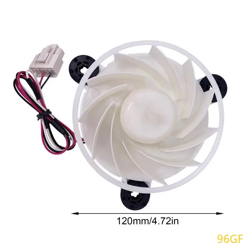 96GF فريزر كفاءة فريزر المبخر استبدال محرك المروحة 12V 2.5W 1870RPM جزء تبريد الثلاجة عالية الكفاءة