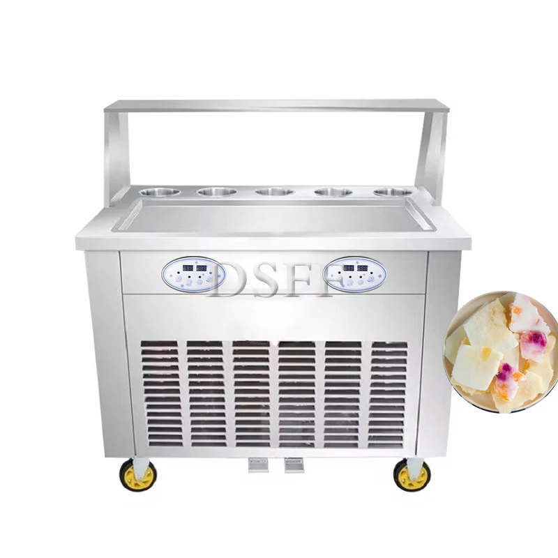 Hot Selling Single Pot Thai Fried Ice Cream Roll Machine, Commercial Frozen Stir Fried Yogurt Machine