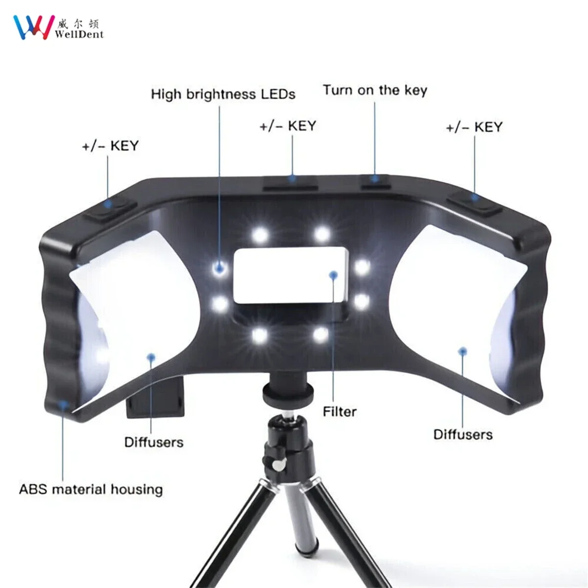 

Dental Oral Filling Light LED Photography Equipment Flashlight Edge LED Lamp Designed Macro Intraoral Light Dentistry