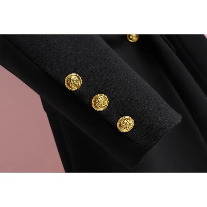 Chaqueta de Traje  Nea E para Mujer, Diseño Casual de Primavera y Otoño, Estilo Coreano, Manga Larga, Botones Do...