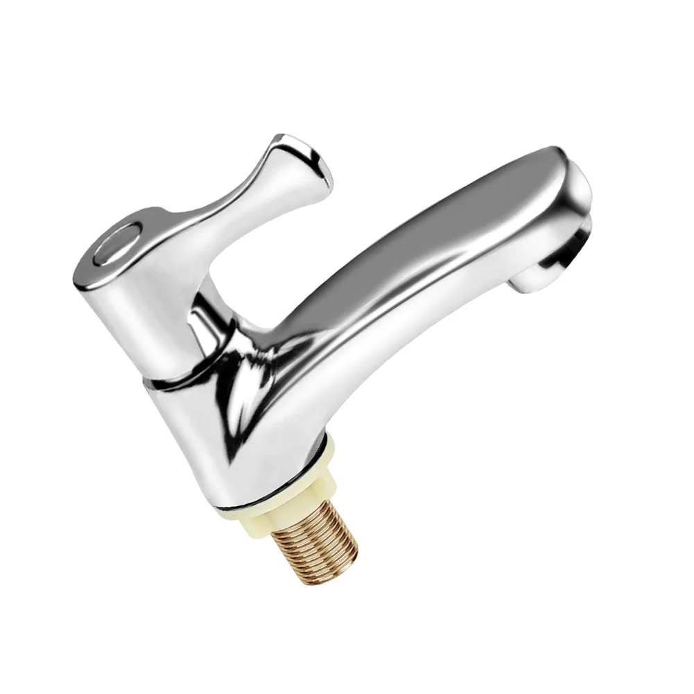 Zinc Alloy Cold Water Tap for Guest Toilet Bathroom Kitchen Single Hole Installation Water Efficient and Build