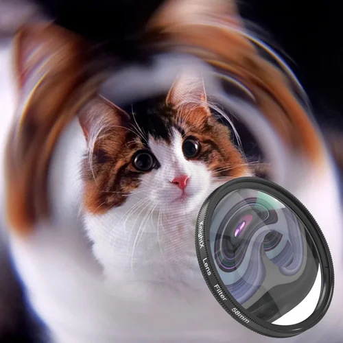 Filtro de prisma giratorio de 58/77mm, lente de efectos especiales, accesorios de fotografía Halo Fx, filtro UV CPL para cámara Canon