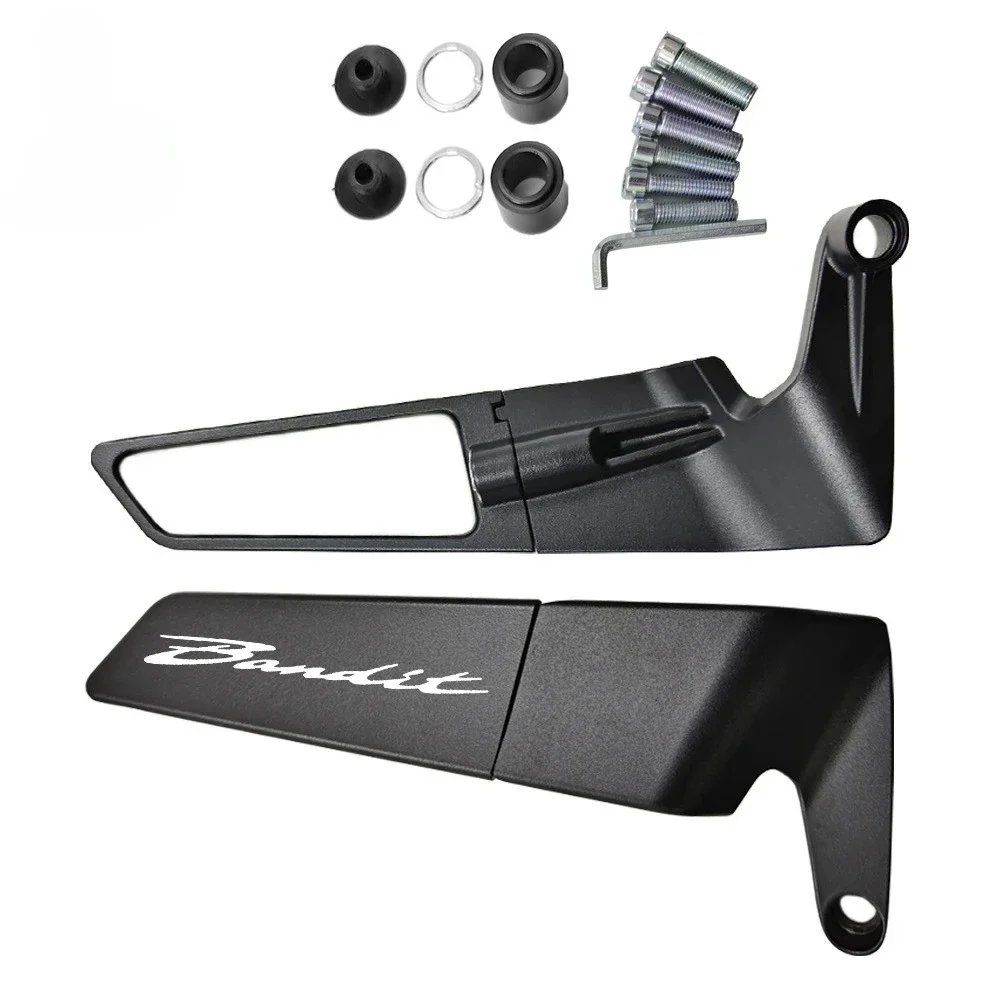 2 قطعة لسوزوكي بانديت S650 S 650 1250 1250S Bandit 1200 1200S 1200N دراجة نارية CNC مرآة الرؤية الخلفية الجناح الثابت