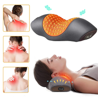 Neck Massager Hot Compress Cervical Pillow Neck Heating Vibration Massage Instruments Relax Sleeping Memory Foam Spine Support