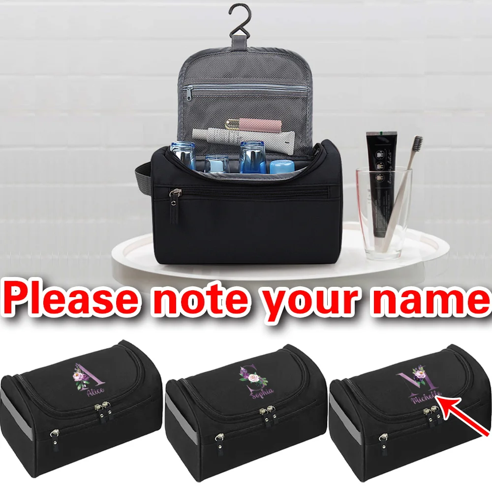 

Personalized Customized Women's Cosmetic Bag Large Capacity Travel Storage Bag Fashion Leisure Washing Bag
