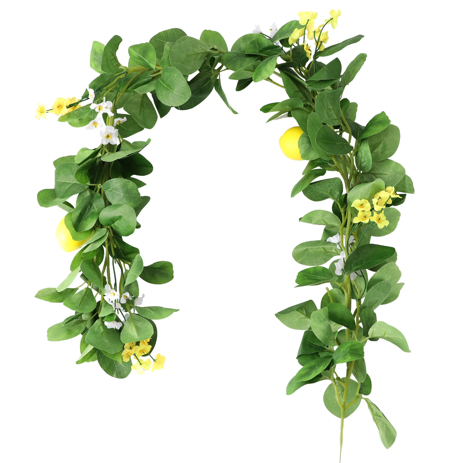 Artificial Greenery Vine With Faux Lemons Front Door Wall Decor Never Wither Vivid Natural Home Pendant Simulation Lemon Rattan