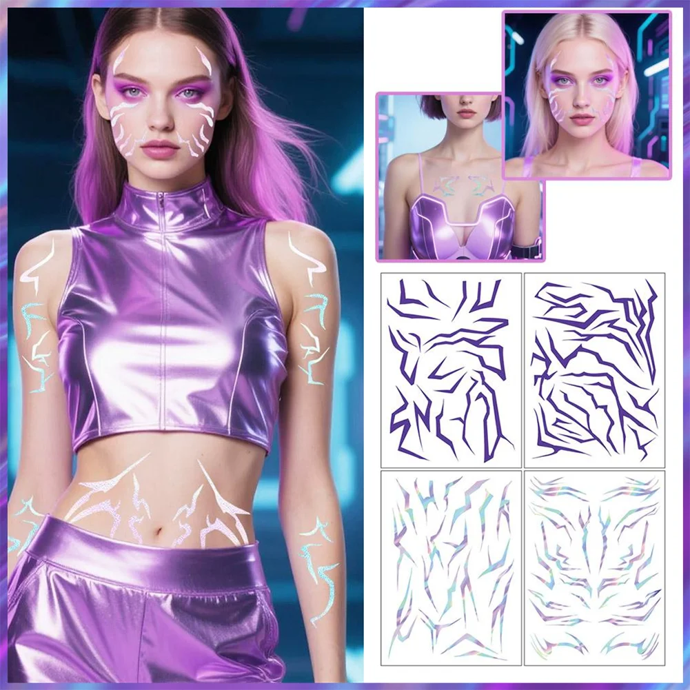 KPop شيطان الصيادين مجموعة الوشم المؤقت رومي و جينو أنماط حفلة عيد ميلاد أنيمي ملصقات الأولاد هالوين تأثيري رومي الوشم