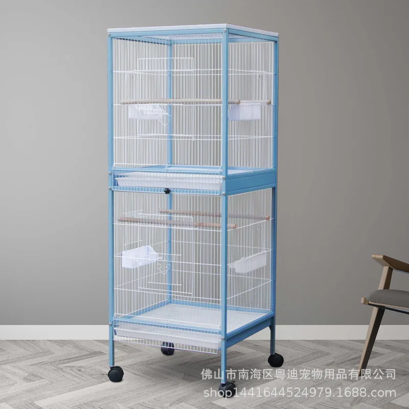 

Клетка для попугая, групповая клетка для птиц, роскошная клетка для разведения птиц из кованого железа, можно сложить и можно подключить к PG22