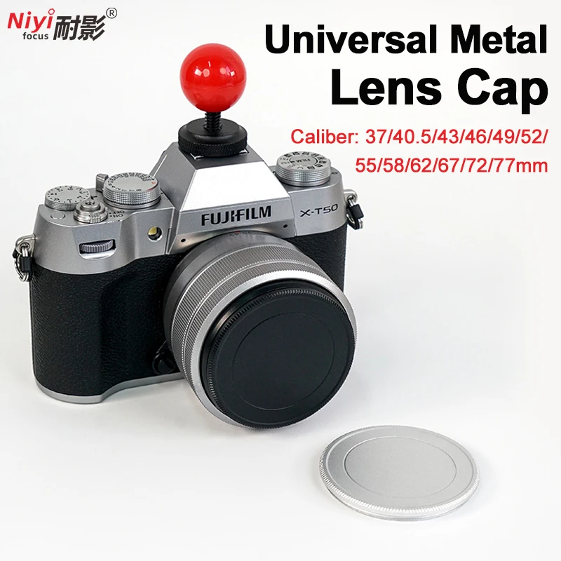 غطاء عدسة الكاميرا المعدنية 37 مللي متر 40.5 مللي متر 43 مللي متر 46 مللي متر 49 مللي متر 52 مللي متر 55 مللي متر 58 مللي متر 62 مللي متر 67 مللي متر المسمار في غطاء الكاميرا غطاء أمامي لكانون نيكون سوني #2