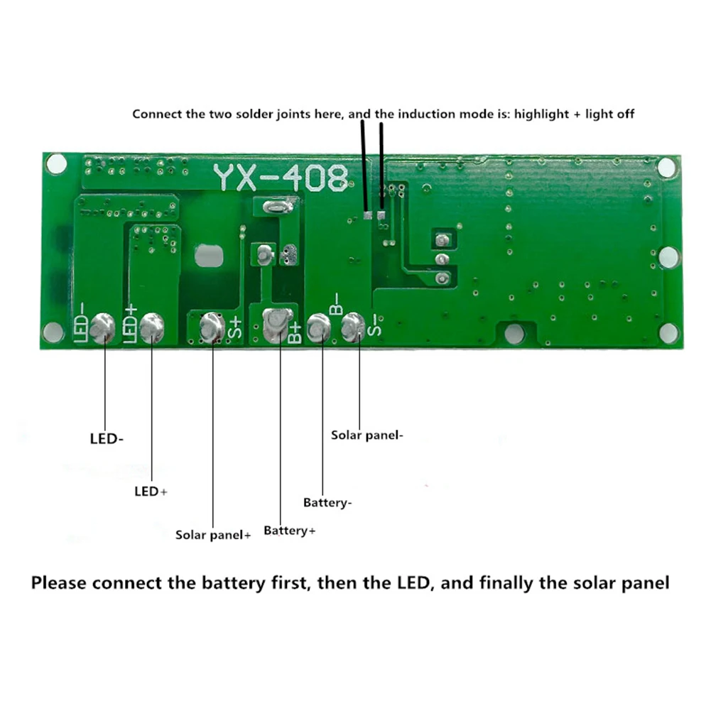 Solar LED Light Controller With Remote, Compatible With 3.2V 3.7V For LiFePO4 & Lithium Battery Wireless Remote Control Switch