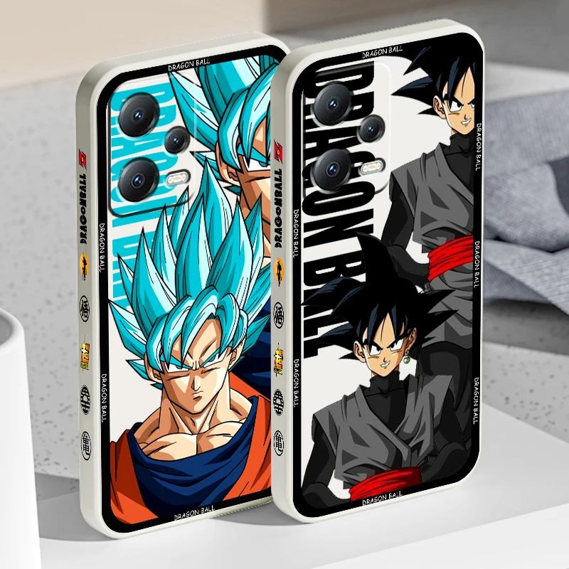 

Dragon-Balls Anime Popular Liquid Left Rope For Xiaomi Redmi Note 13 12 12S 12R 11 11T 11S 10 10S Pro Plus 5G Back Phone Case