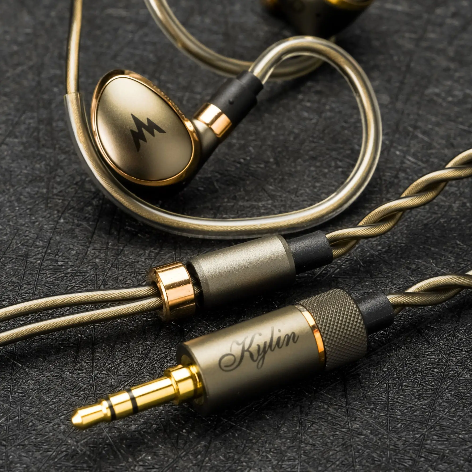 Whizzer Kylin HE10 10.2 مللي متر الكربون النانوية سائق الديناميكي في الأذن سماعة HiFi IEMs مع 5N الفضة مطلي OFC كابل 2 دبوس 0.78 مللي متر