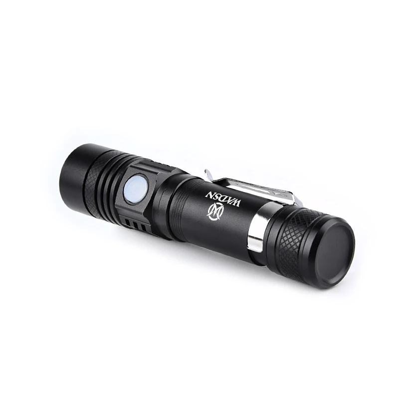 High Power LED Flashlight Hunting White Scout Light Telescopic Zoom Emergency Spotlight With USB Rechargeable Outdoor Camping