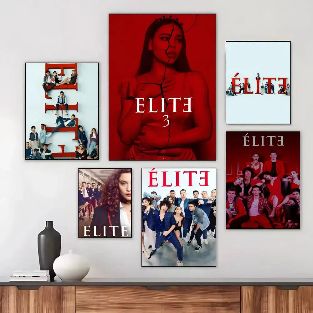 Spanish Thriller Movie Elite Poster Modern Aesthetic Print Minimalist Bedroom Living Room Home Decor Gift
