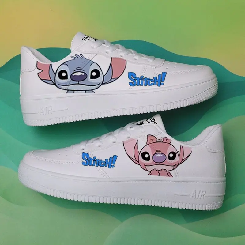 Topolino Pooh orso Winnie Stitch Low Top primavera nuovo traspirante Versatile scarpa singola scarpe per bambini scarpe per studenti