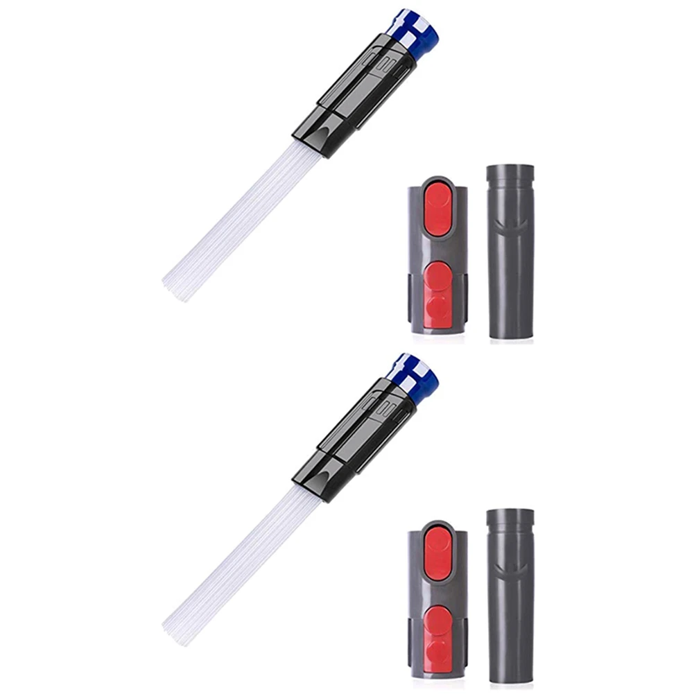 ABKR-2X Vacuum Dust Brush With Vacuum Attachment For Dyson V10 V8 V7 Or V6 Vacuum Dust Cleaner Converter Adapter Replacement