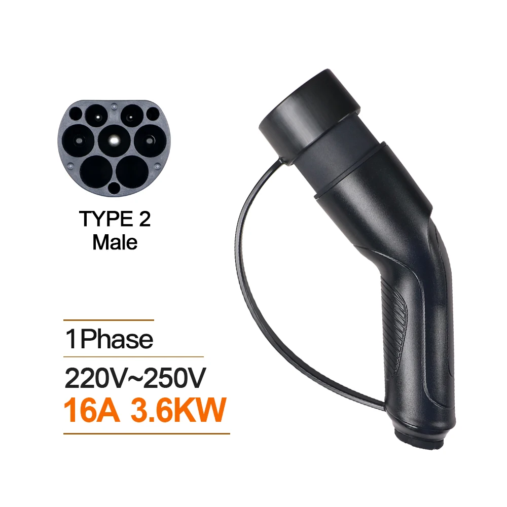 Goodcell Portable EV Charger Male Plug 16A/32A 3.6/7.2/11/22KW Connector Charging Electric Vehicle Hybrid Cars