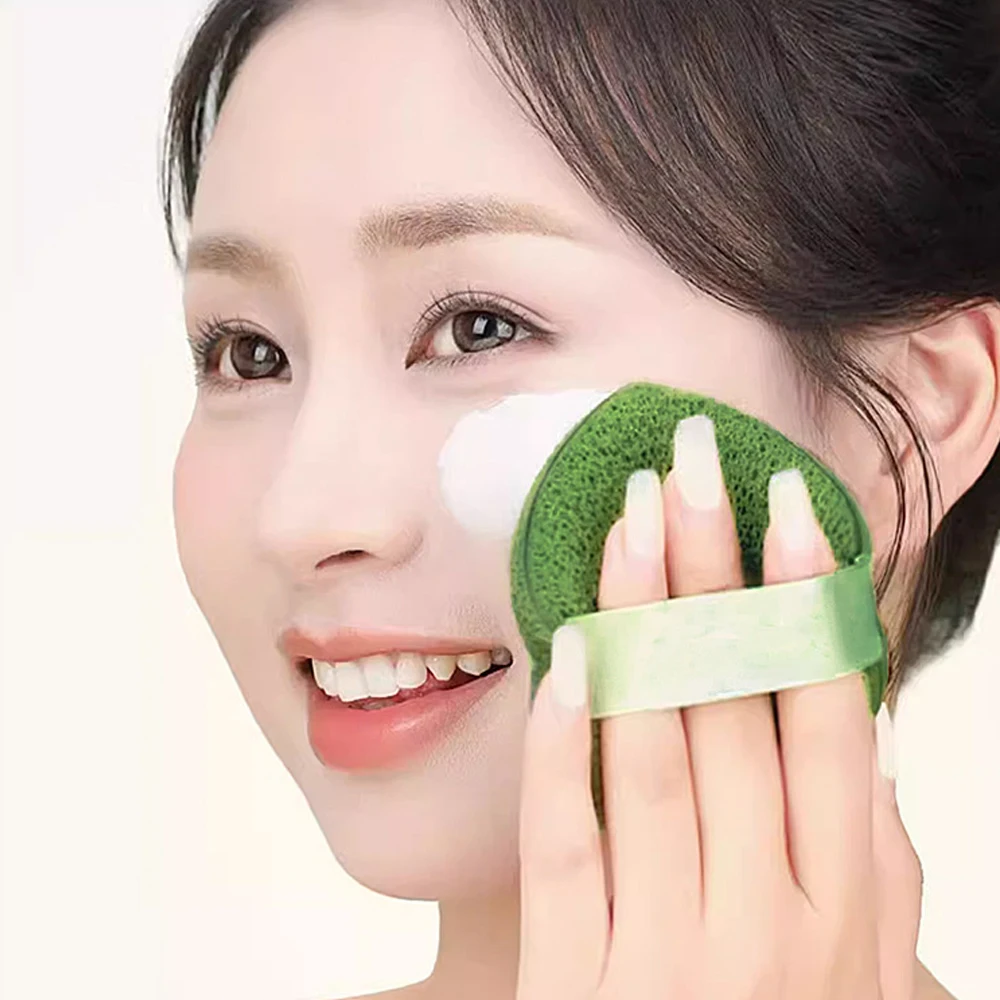 Limpador de poros de limpeza profunda esfoliante lavagem facial esponja esfoliante puff hidratante ferramenta de remoção de cravo para maquiagem