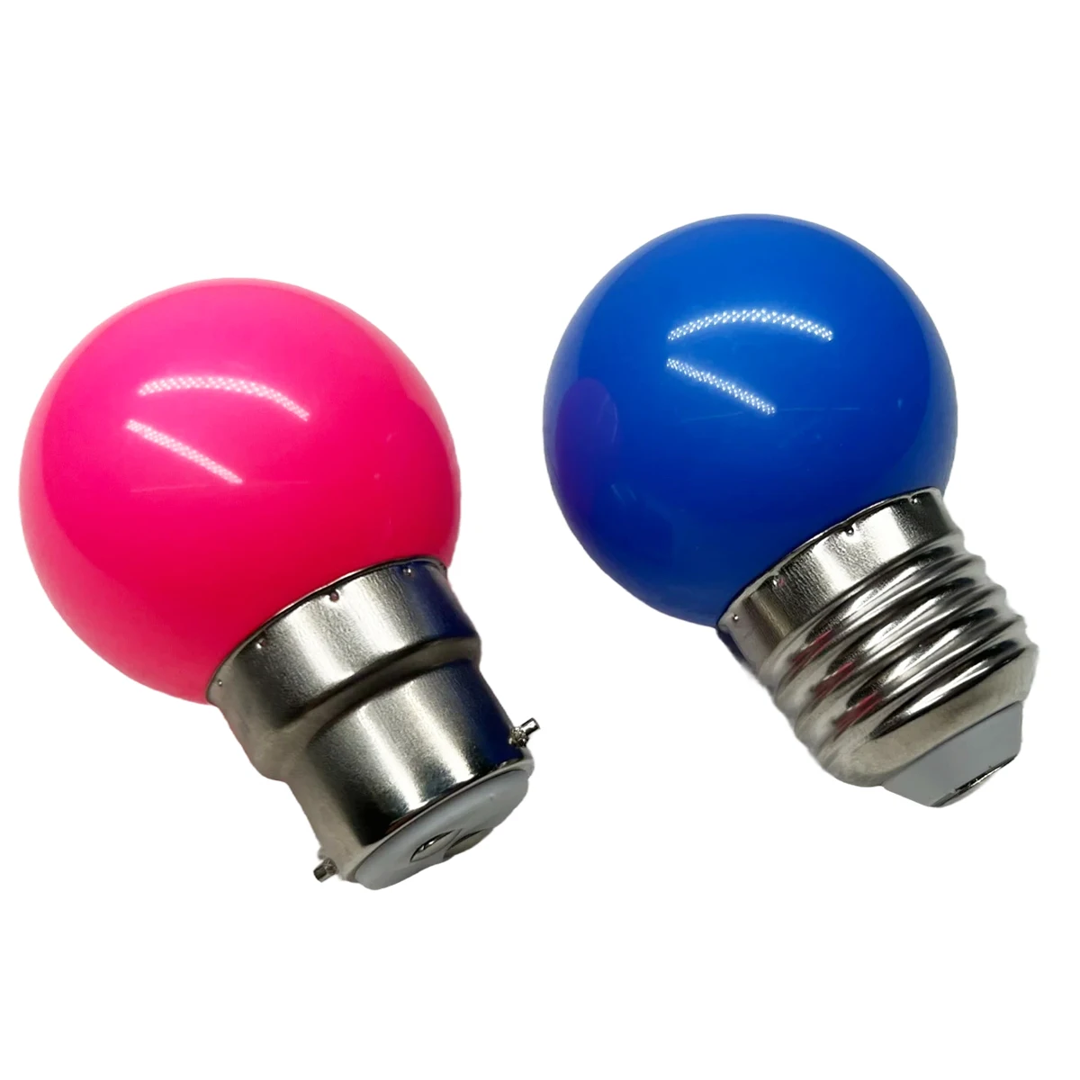 2W E27 B22 LED Globe Bulb Kleurrijke G45 Decoratie Lichtblauw Groen Paars Rood Geel Roze Oranje Wit voor Party Decor 110V 220V