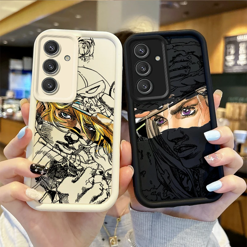 JoJo Steel Ball Run Phone Case For Samsung Galaxy A35 A34 A33 A32 5G A31 A30 A24 A23 A22 A16 A12 A06 A03 M55 Soft Silicone Cover