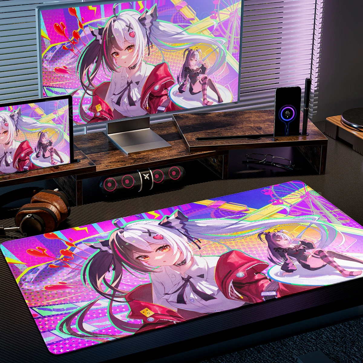 Large Mousepads Neverness to Everness Lacrimosa NTE Cute Anime Girl Aesthetics Rug PC Computer Accessories Anti-slip Rubber Mats
