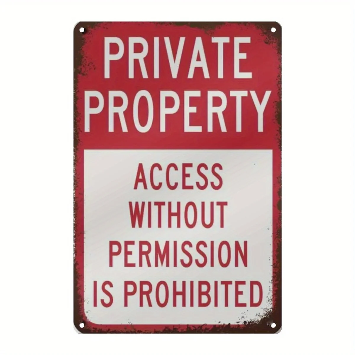Prohibited Signs: Combining Decorative Elegance with Functional Messaging