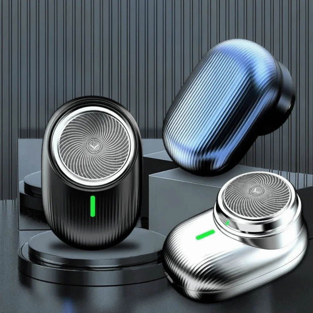 Cordless Mini Electric Shaver USB Rechargeable Colorful button lights Men Electric Shaver Lightweight Waterproof