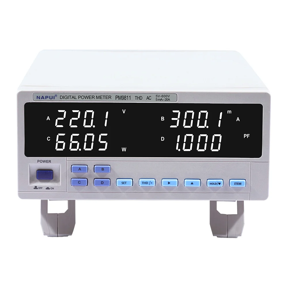 PM9811 Single-Phase Power Quality Harmonic Meter Mini Multifunctional Reactive Electricity Meter