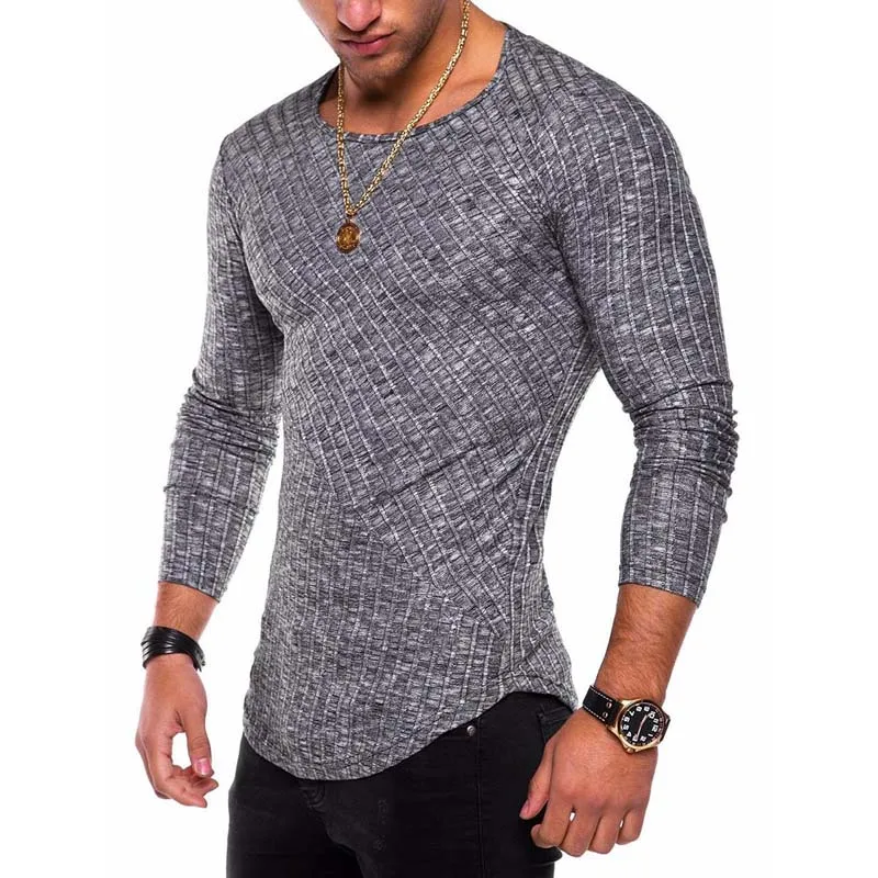 Maglione slim fit da uomo primavera autunno sottile o-collo lavorato a maglia pullover da uomo casual solido maglioni da uomo Pull Homme