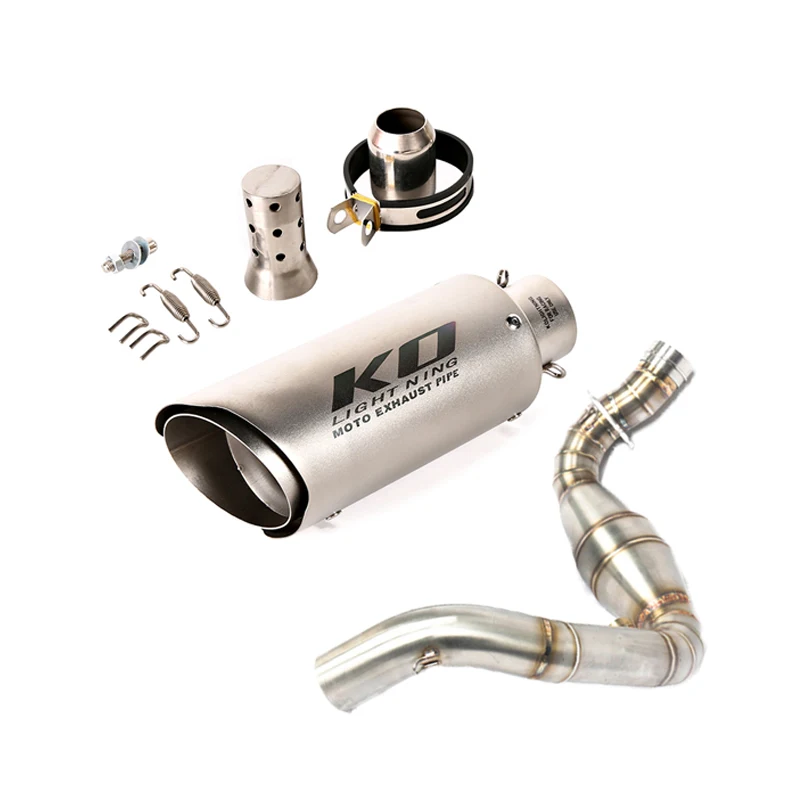 

Motorcycle Full Exhaust System Header Link Pipe Slip On 51mm Mufflers Escape For BMW G310GS G310R Front Tube Until 2025