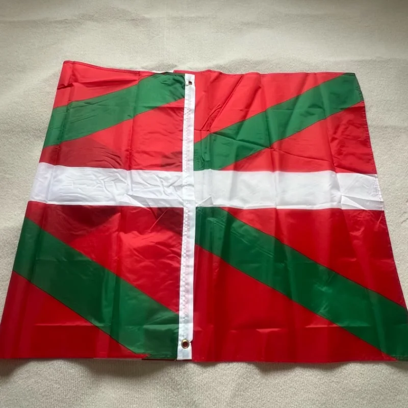 YIXIN Flag90x150 CM Euskal Herria Basque Flag DecorationBasque Flag  double side printed polyester hanging Spain Spanish ikurrin