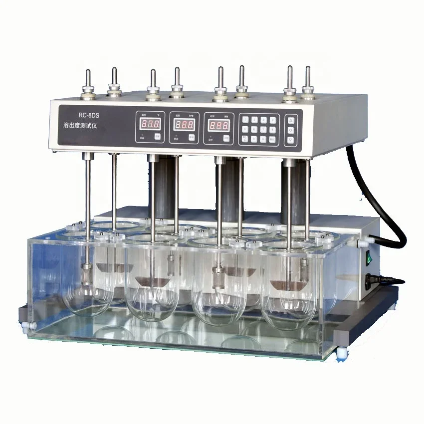 CHINCAN RC-8DS 8 Cups Testing Machine Automatic Tablet Dissolution Tester With Best Price Dissolution Apparatus