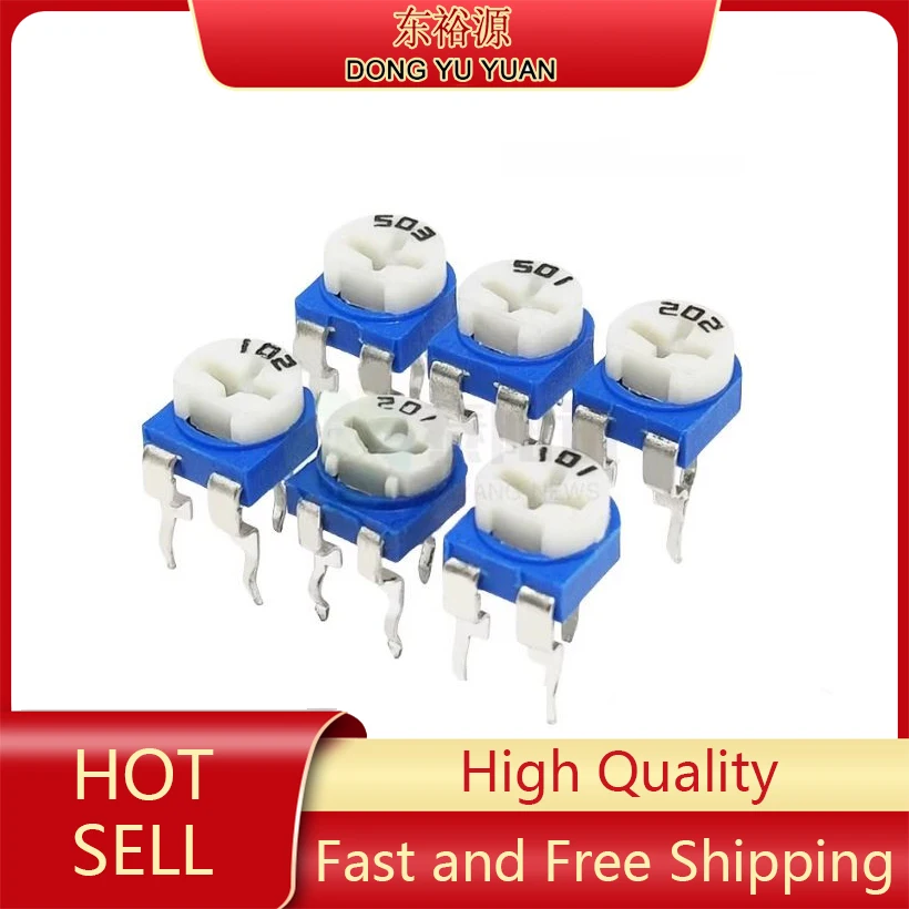 20 piezas resistencia Variable RM-065 103 10K 1M 500K 200K 100K 50K 20K 10K 5K 2K 1K 500R 200R 100R RM065 potenciómetro recortador Trimpot